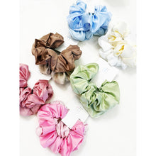 Load image into Gallery viewer, Duo Dull Satin and Textured Pattern Scrunchie Set: MIX COLOR / ONE(12)
