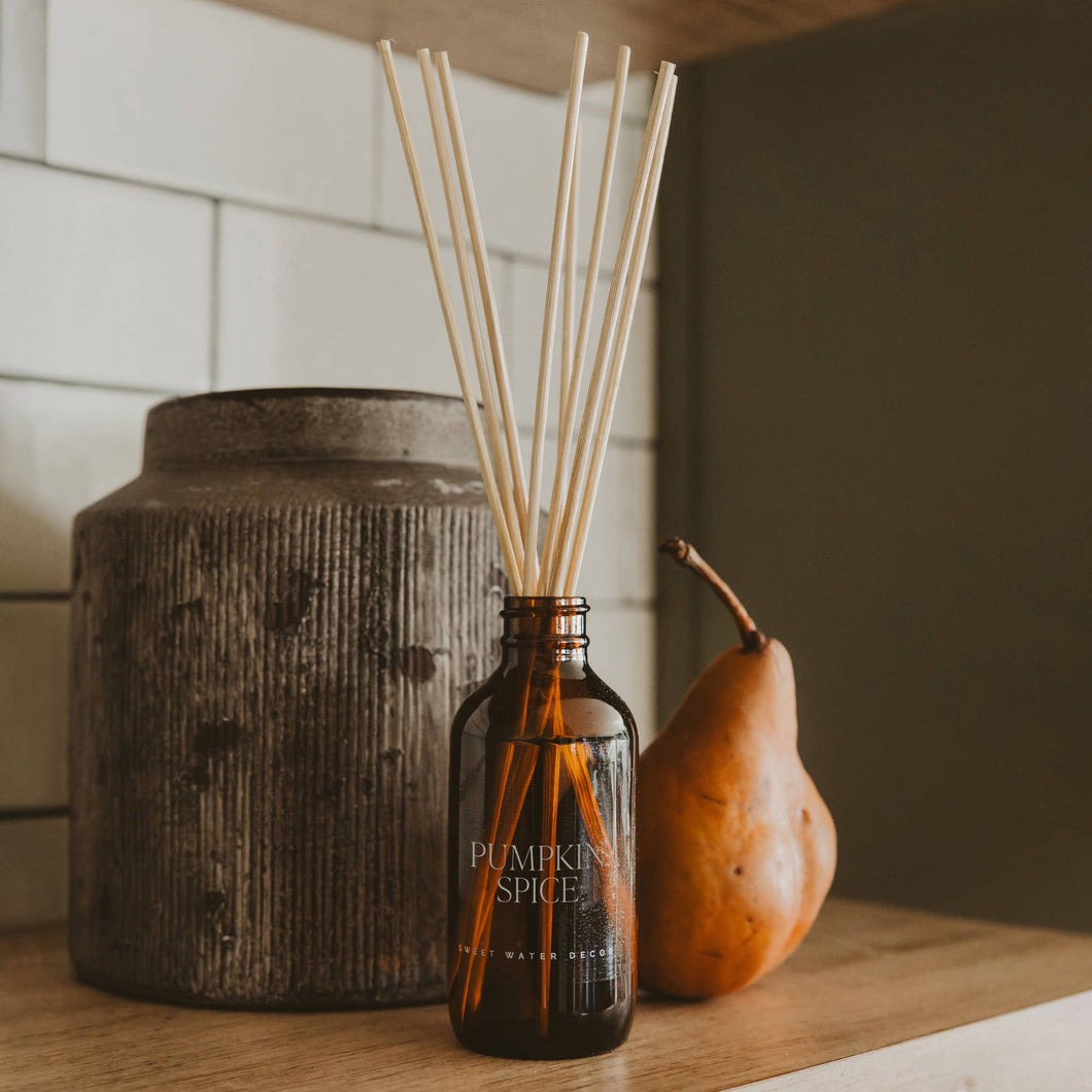 Pumpkin Spice Amber Reed Diffuser - Gifts & Home Decor