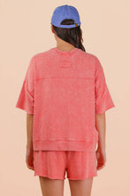 Load image into Gallery viewer, Mineral Washed Knit Casual Top: SEAFOAM
