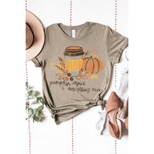 Load image into Gallery viewer, PUMPKIN SPICE WASHED GRAPHIC TEE: TAUPE / M
