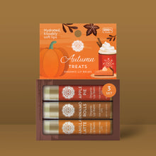 Load image into Gallery viewer, Autumn Treats Lip Balm Set Of 3
