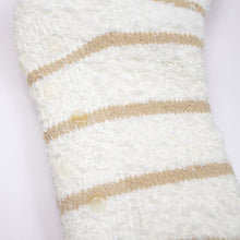 Load image into Gallery viewer, Women's Stripe Snuggle Socks   Off White/Cream   One Size
