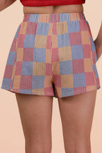 Load image into Gallery viewer, Striped &amp; Checker Boxer Shorts: BLUE STRIPE
