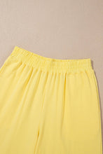 Load image into Gallery viewer, PRETTY BASH Solid Cropped Tank Top &amp; Pants Set: Yellow Cream / L
