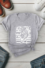 Load image into Gallery viewer, Distressed Tiger Unisex Round Neck Tee: H Grey/Brwn / M / Graphic T-Shirt
