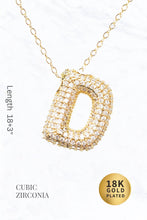 Load image into Gallery viewer, Bubble Initial Necklace: A
