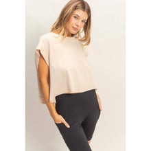 Load image into Gallery viewer, Boxy Crew Neck Top: PINK
