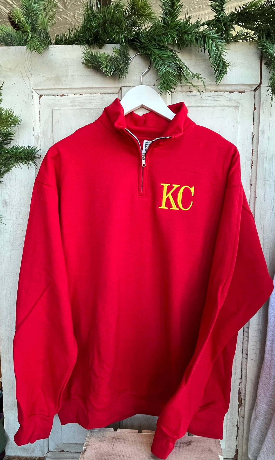 Red KC 1/4 Zip