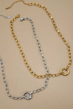 Load image into Gallery viewer, 18K STAINLESS STEEL TARNISH FREE OVAL NECKLACE | GOLD
