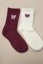 Load image into Gallery viewer, BOW HALF CREW THROWBACK SOCKS | Off White
