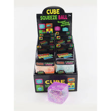 Load image into Gallery viewer, Viral Glitter Ice Cube Squishy Toy: Color Will Be Chosen at Random

