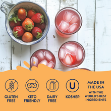 Load image into Gallery viewer, Sugar Free Strawberry Pink Lemonade Concentrate
