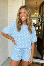 Load image into Gallery viewer, LAS-LIVE Polka Dot Print Top Drawstring Shorts Set (S-XL): Green / Missy / XL
