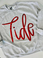 Load image into Gallery viewer, Custom Jumbo Cursive Puff Sweatshirt: Black Sweatshirt / XL
