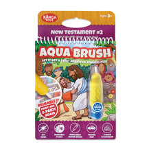 Load image into Gallery viewer, New Testament #2 Aqua Brush Activity Book, Reusable Travel Activity
