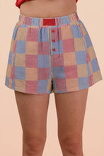 Load image into Gallery viewer, Striped &amp; Checker Boxer Shorts: BLUE STRIPE
