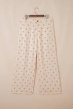 Load image into Gallery viewer, PRETTY BASH Polka Dot Patch Pocket Wide Leg Pants: White / L
