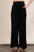 Load image into Gallery viewer, Leopard Print &amp; Solid Wide Leg Pleated Pants: MOCHA LEOPARD

