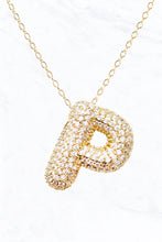 Load image into Gallery viewer, Bubble Initial Necklace: A

