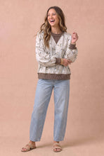Load image into Gallery viewer, Duck Camo Exposed Seam Sweatshirt: IVORY/BROWN
