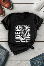 Load image into Gallery viewer, Distressed Tiger Unisex Round Neck Tee: H Grey/Brwn / S / Graphic T-Shirt
