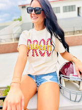 Load image into Gallery viewer, Custom Checkered Wave DTF Graphic Tee: Smoke / MD
