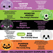 Load image into Gallery viewer, Fun Doh Halloween Dumpling Squishy Toy - 12/Display: Wholesale Price

