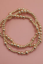 Load image into Gallery viewer, MULTI LAYER GOLD BALL CHAIN BEADED BRACELET | 40B5179: GOLD
