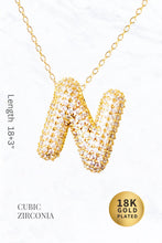 Load image into Gallery viewer, Bubble Initial Necklace: A
