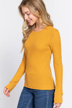 Load image into Gallery viewer, Long Sleeve Crew Neck Thermal Knit Top  : HGY-h grey
