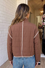 Load image into Gallery viewer, Quilted Snap Button Pocket Patched JacketOld
