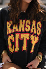 Load image into Gallery viewer, Kansas City Block Sweatshirt: BLACK
