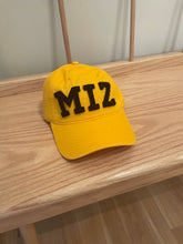 Load image into Gallery viewer, Missouri MIZ ZOU Varsity Chenille Dad Hat - Gold: MIZ
