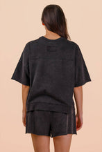 Load image into Gallery viewer, Mineral Washed Knit Casual Top: SEAFOAM
