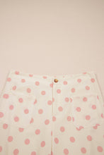 Load image into Gallery viewer, PRETTY BASH Polka Dot Patch Pocket Wide Leg Pants: White / M
