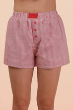 Load image into Gallery viewer, Striped &amp; Checker Boxer Shorts: BLUE STRIPE
