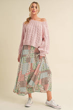 Load image into Gallery viewer, Bradyn Print Skirt: Tan/Orange / Contemporary
