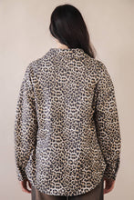 Load image into Gallery viewer, Oversized Leopard Printed Button Down Shirt: MOCHA MIX
