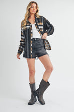 Load image into Gallery viewer, Lena Plaid Flannel Black / Contemporary
