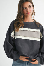 Load image into Gallery viewer, Navy/Ivory/Tan Sweatshirt
