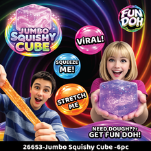 Load image into Gallery viewer, Fun Doh JUMBO Squishy Cube Assortment - 6/Display: Wholesale Price
