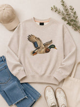 Load image into Gallery viewer, Mallard Duck Graphic Nantucket Sweatshirt: Oatmeal
