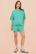 Load image into Gallery viewer, Mineral Washed Knit Casual Top: PINK
