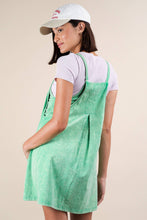 Load image into Gallery viewer, ND31251-Mineral Washed Knit Mini Dress with Shorts Inside : HOT PINK / S-M-L/2-2-2
