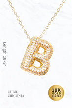 Load image into Gallery viewer, Bubble Initial Necklace: A

