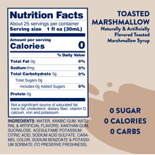 Load image into Gallery viewer, Sugar Free Toasted Marshmallow Syrup
