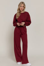 Load image into Gallery viewer, Straight Leg Inner Fleece Jogger Pants  : BRG-burgundy / S
