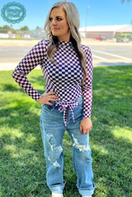 Load image into Gallery viewer, Pep Rally Mesh Top Purple
