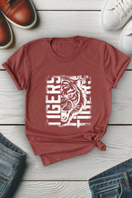 Load image into Gallery viewer, Distressed Tiger Unisex Round Neck Tee: H Grey/Brwn / S / Graphic T-Shirt
