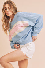 Load image into Gallery viewer, Navy/Ivory/Tan Sweatshirt
